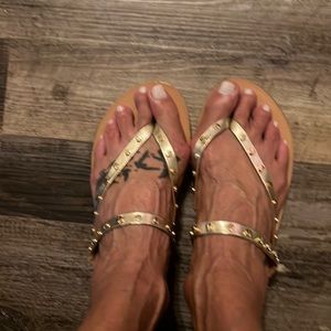 Gold Greek Sandals